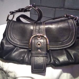Small black Coach purse.
